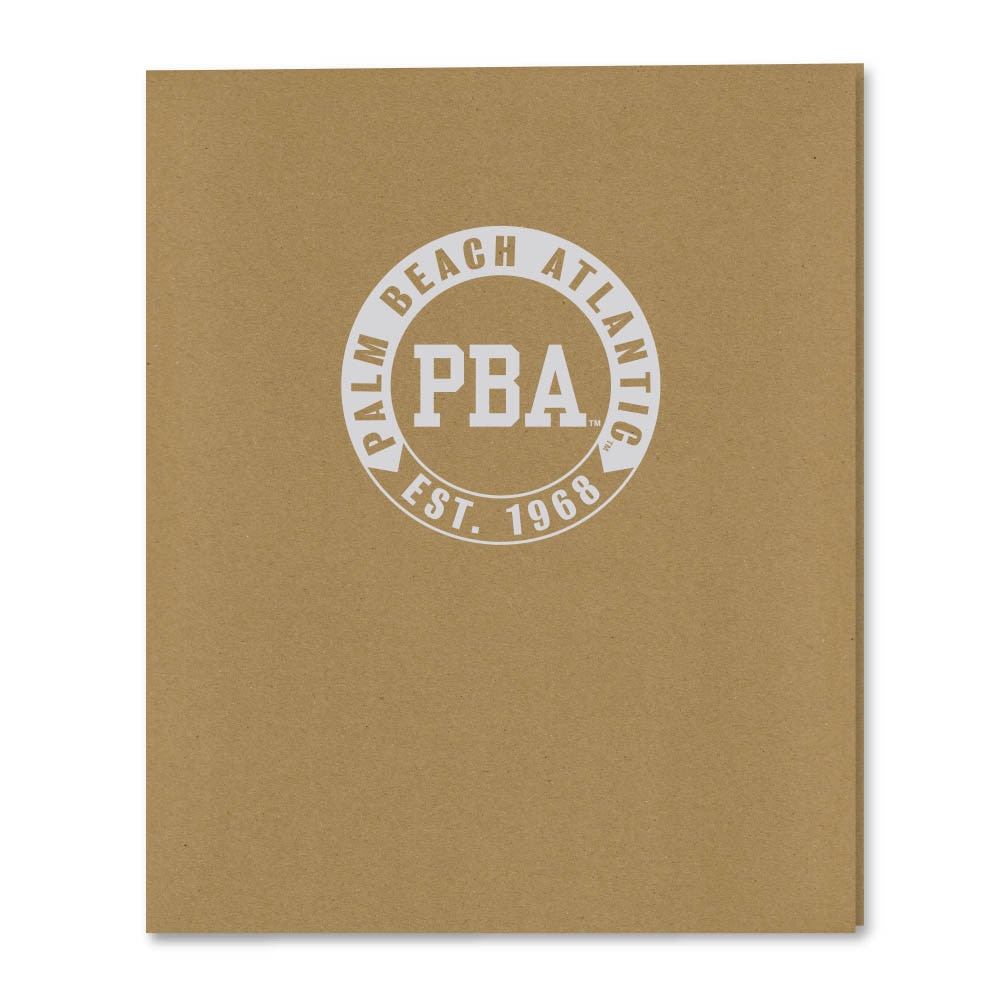 Recycled Emblematic Kraft 2 Pocket Folder, Classic