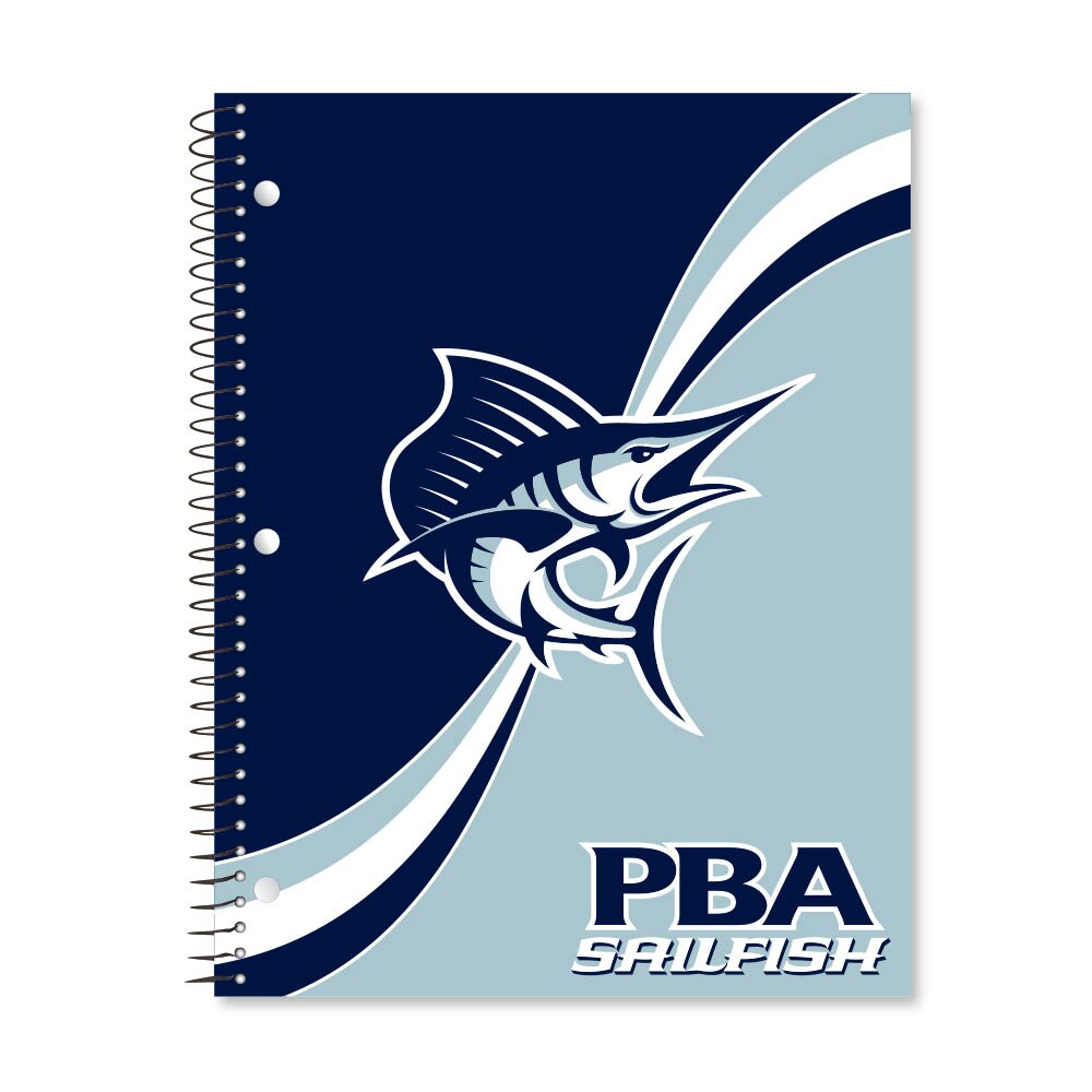 Digi Curve Divide 1 Subject 11"x8.5" 70 Count College Ruled Spiral Notebook