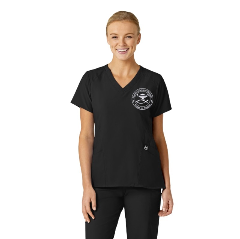 Wink W123 Women's Stylized V-Neck Top 6155PBA3