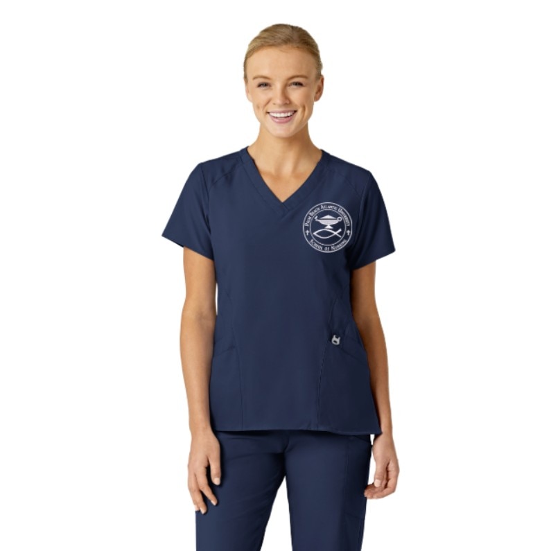 Wink W123 Women's Stylized V-Neck Top 6155PBA3