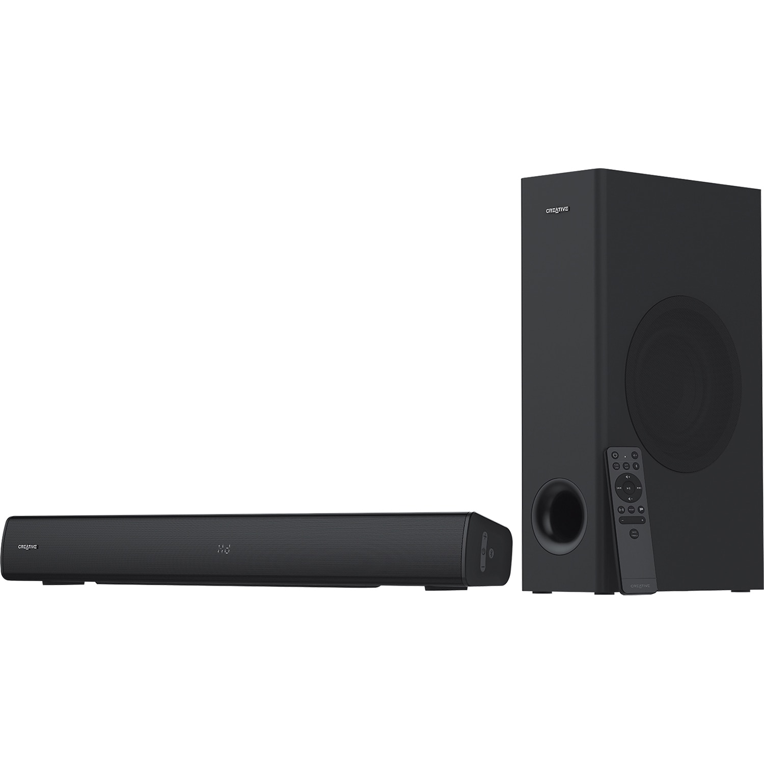 Creative Stage V2 2.1 Bluetooth Sound Bar Speaker - 80 W RMS - Black