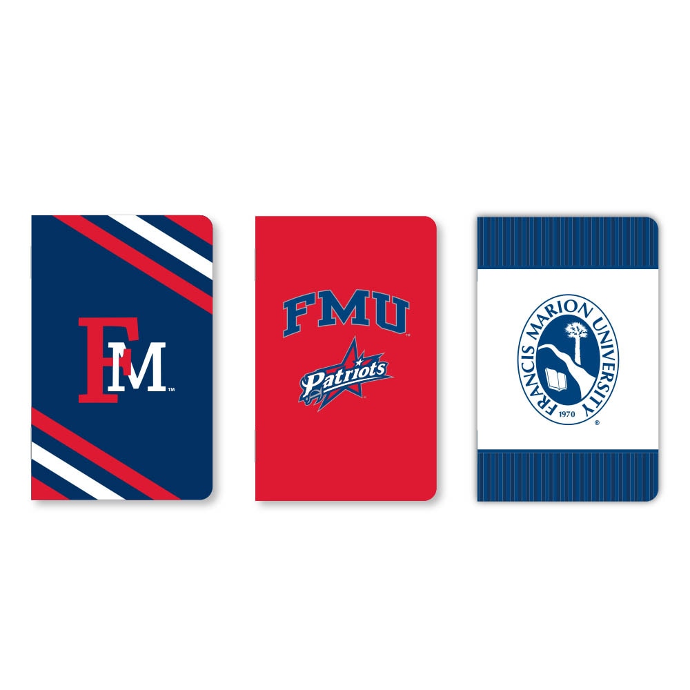 Set of 3 School Spirit Pocket Sized Mini Notebooks