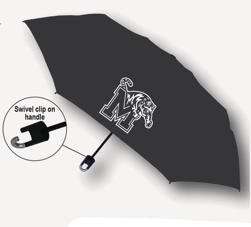 "Storm Clip" Mini Folding Emblematic Solid Umbrella 42" Coverage