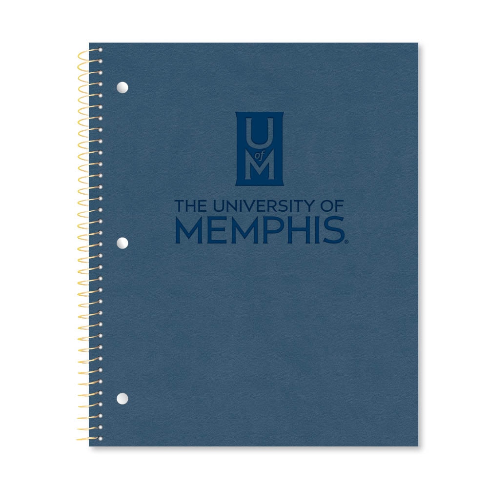 Roaring Premium 1 Subject Notebook 8.5x11 College Ruled 20lb Paper Impressions Leatherette Burnish Cover