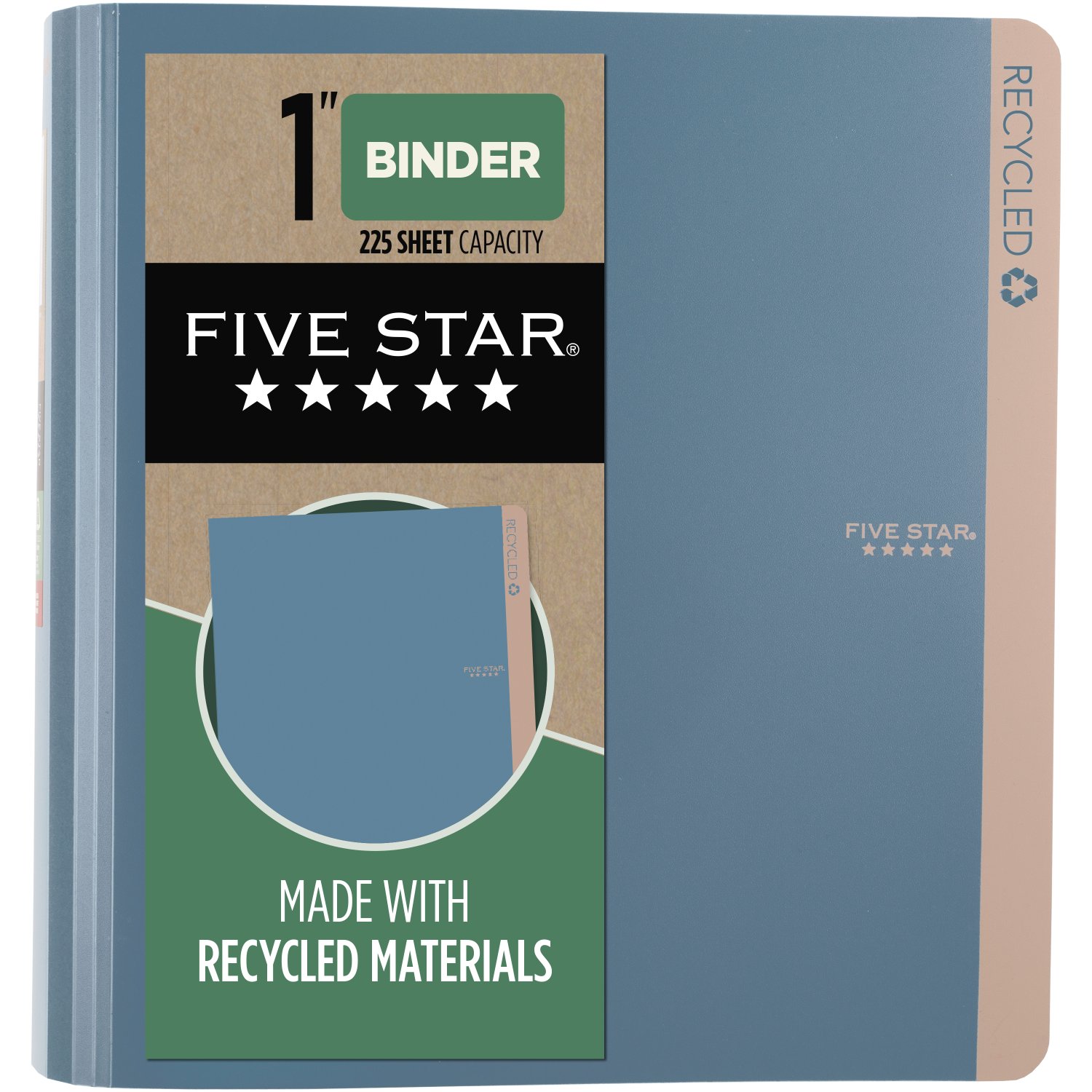 Five Star 1" D-Ring Binder, Recycled
