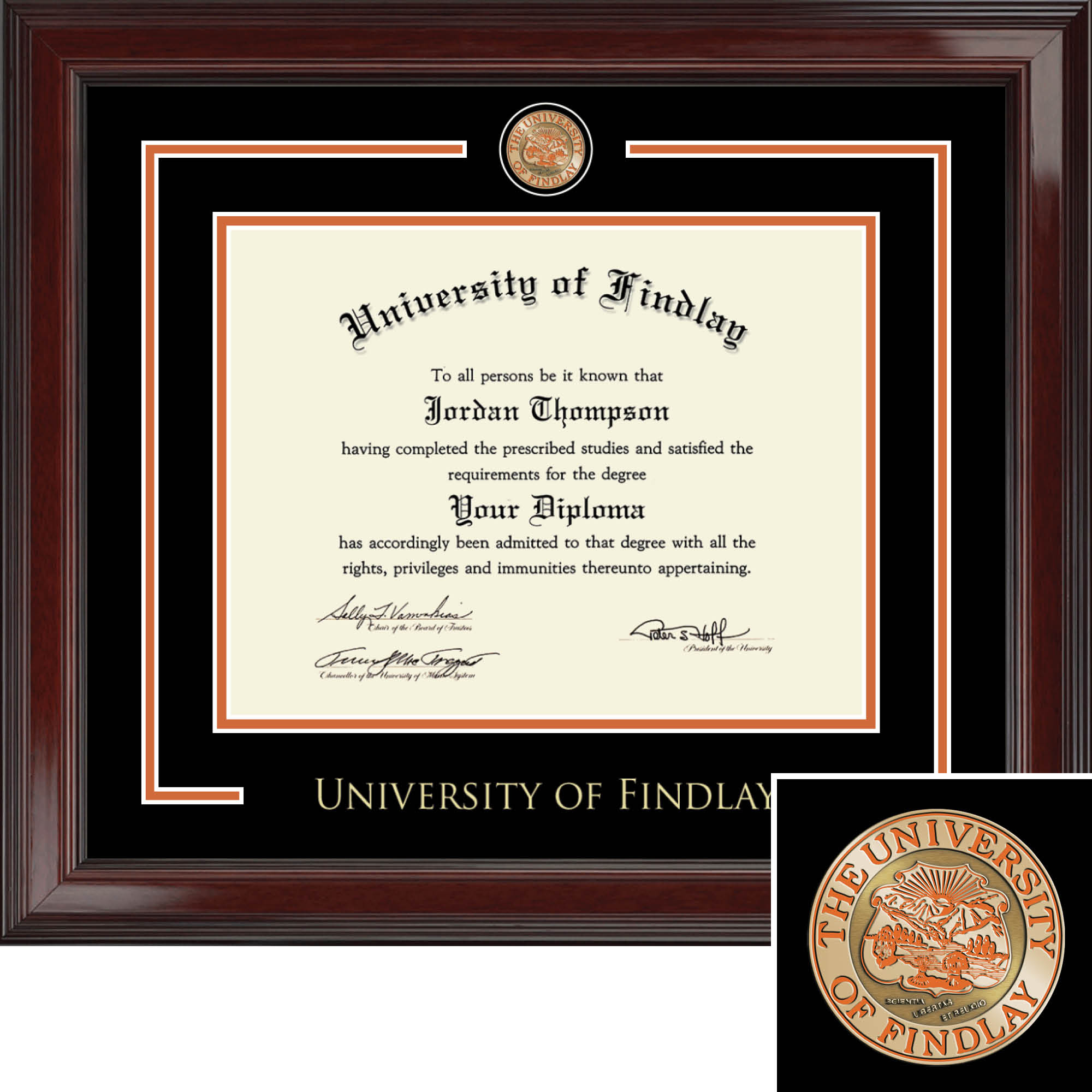 Church Hill Classics, Showcase, 8.5x11, Cherry, Diploma Frame