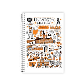 Emblematic Julia Gash One Subject College Ruled Journal