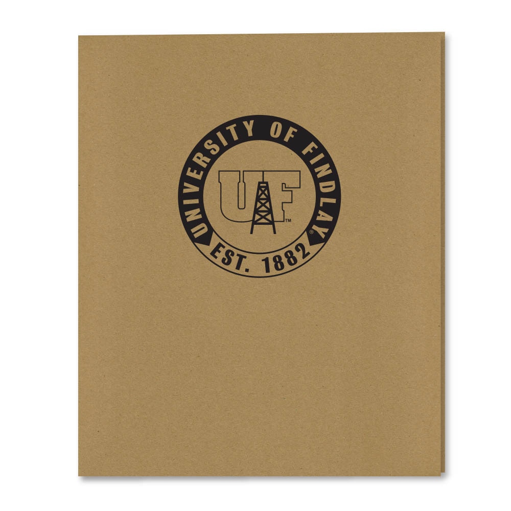 Recycled Emblematic Kraft 2 Pocket Folder, Classic