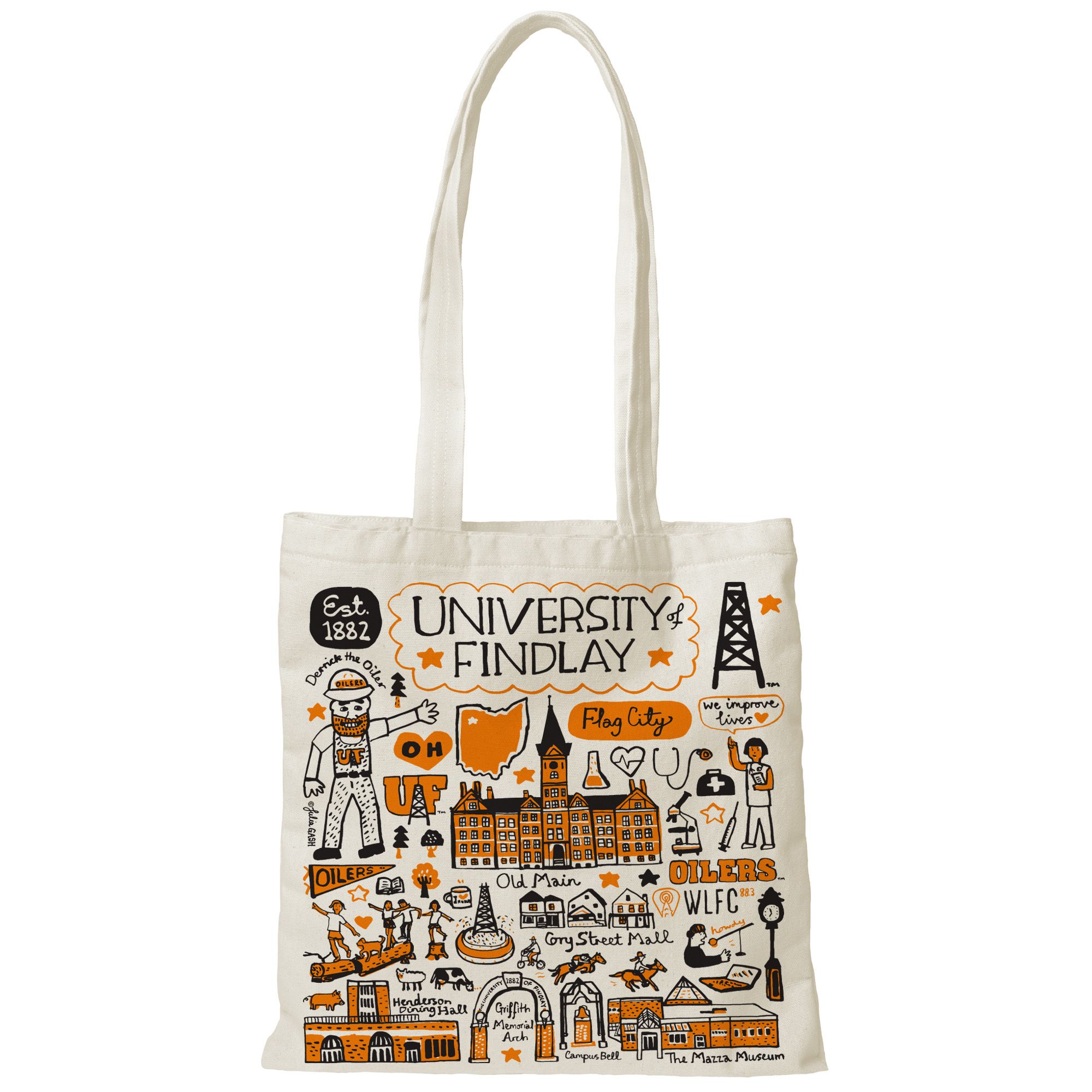 University of Findlay 6035 Julia Gash Tote canvas