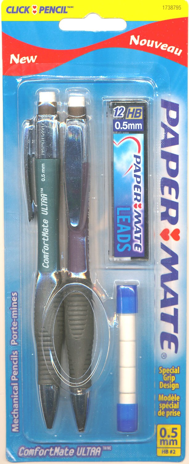 Paper Mate ComfortMate Ultra Starter Set Mechanical Pencil 0.5 mm 2Pack