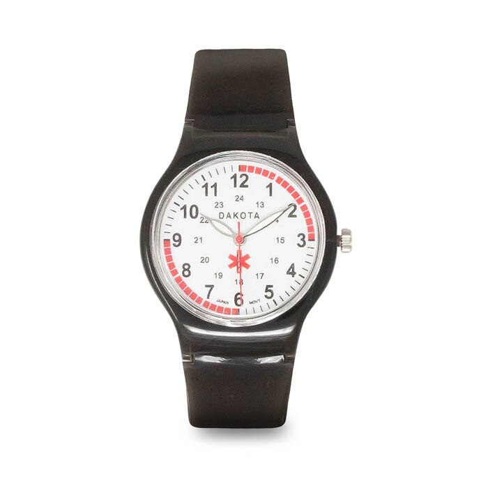 Easy Clean Nurse Watch Black