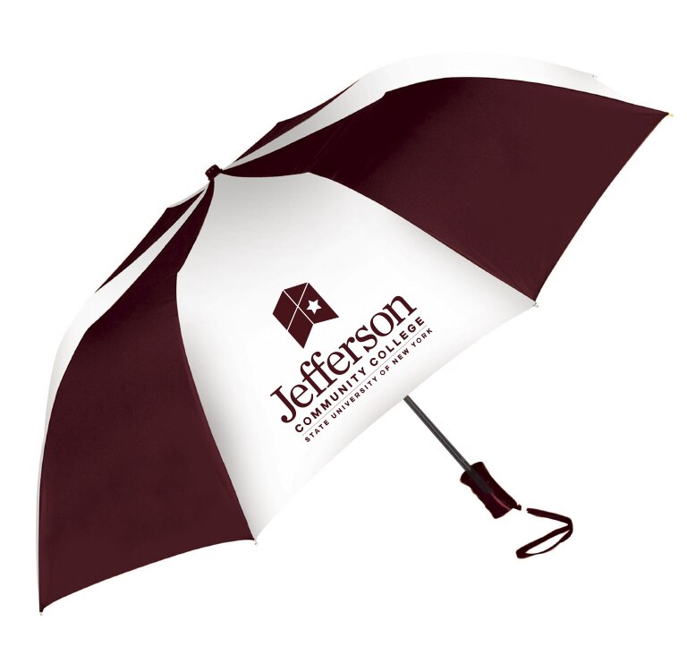 "The Sport" 2-Tone Emblematic Umbrella 48" Auto Folding