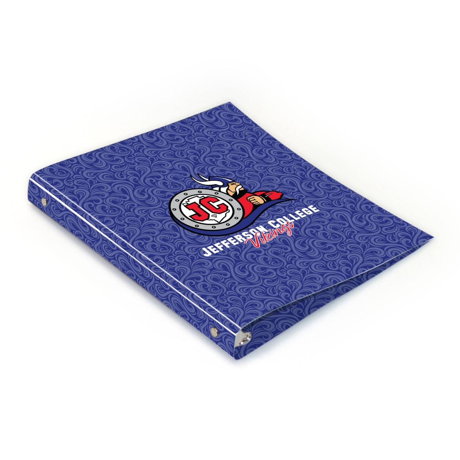 Jefferson College Full Color 2 sided Imprinted Flexible 1" Logo 2 Binder 10.5" x 11.5"