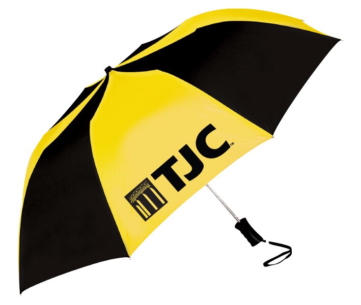 "The Sport" 2-Tone Emblematic Umbrella Automatic Folding 48" Coverage