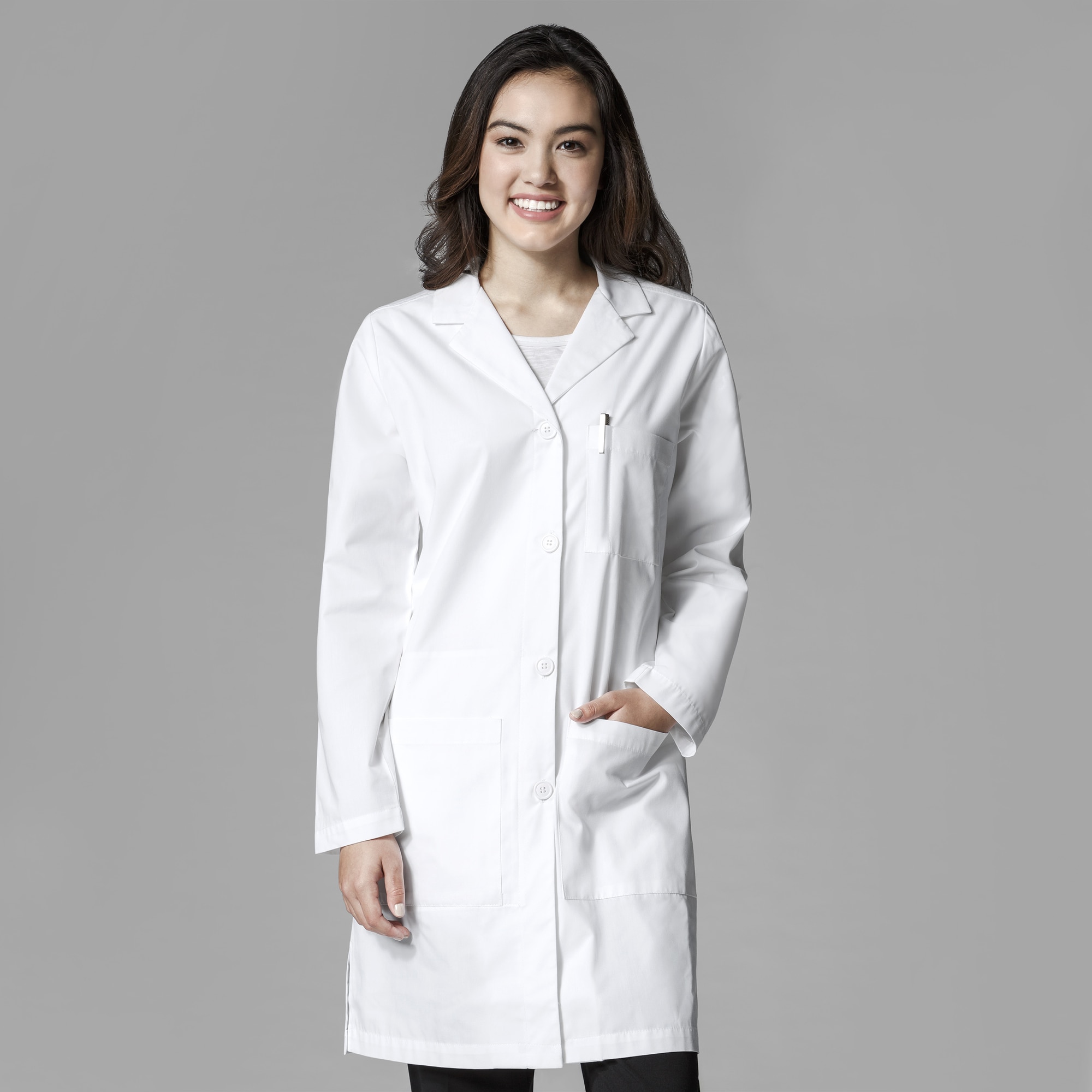 WonderWink WHT Women's Scrub Lab Coat, 7402