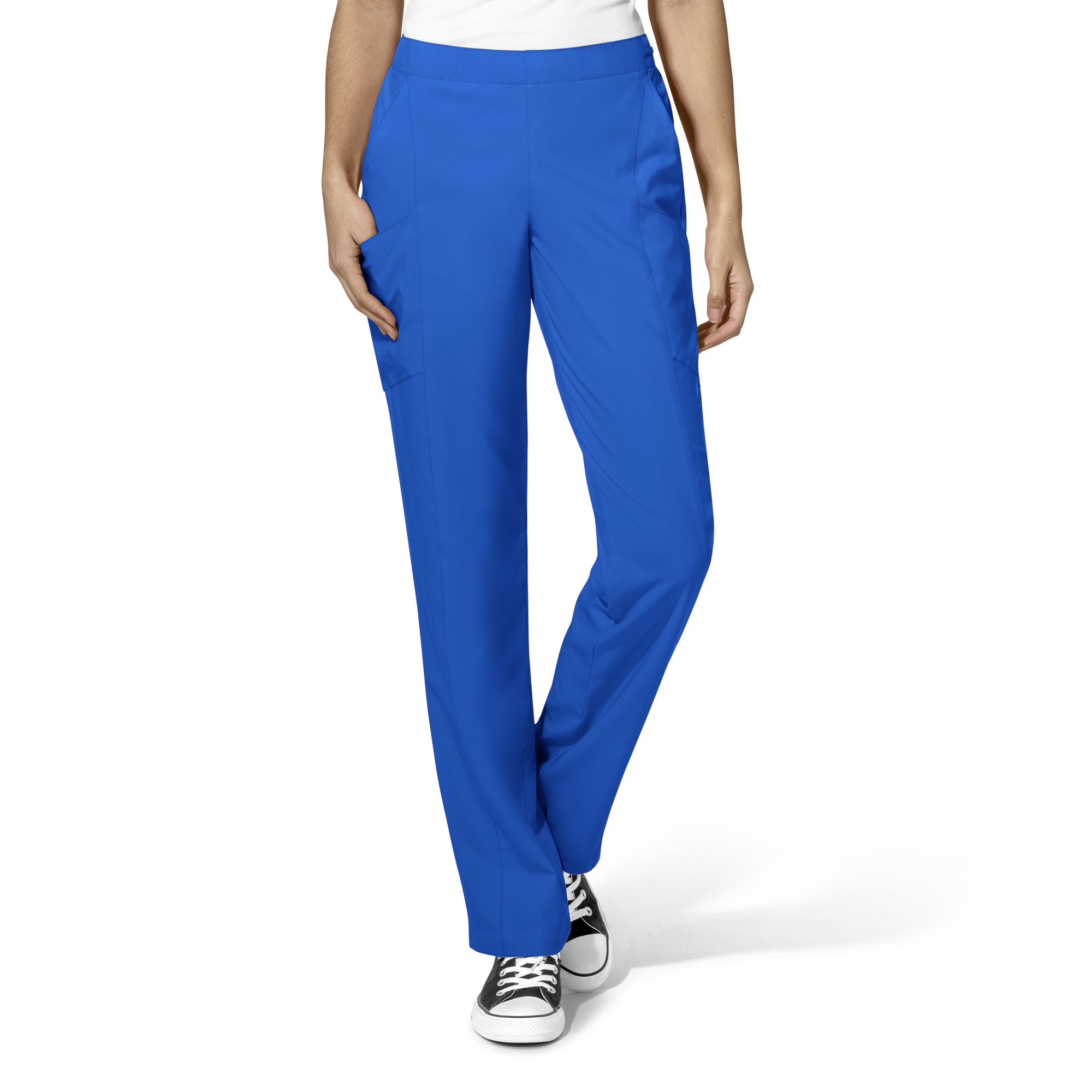 WonderWink W123 Women's Flat Front Double Cargo Scrub Pant, 5155