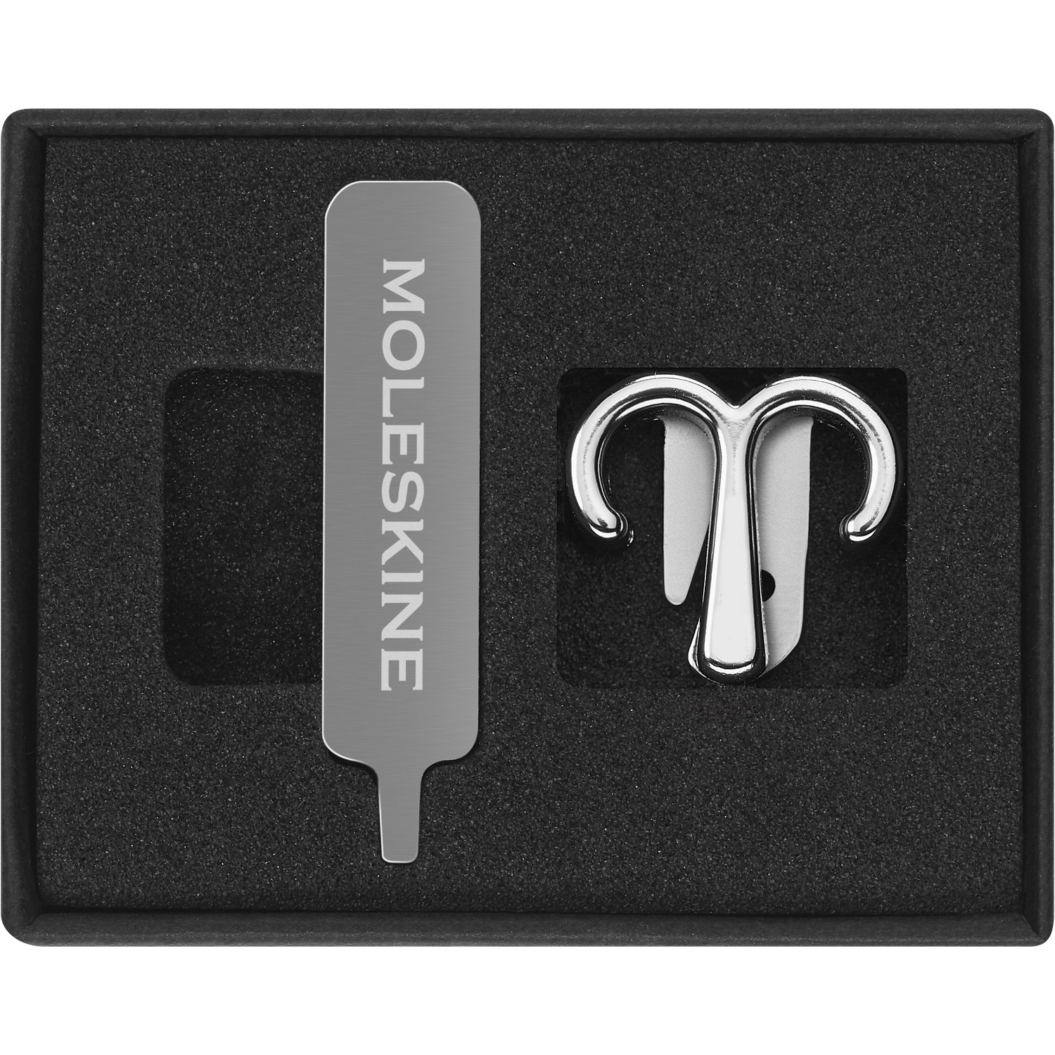 MOLESKINE PINS ARIES SILVER