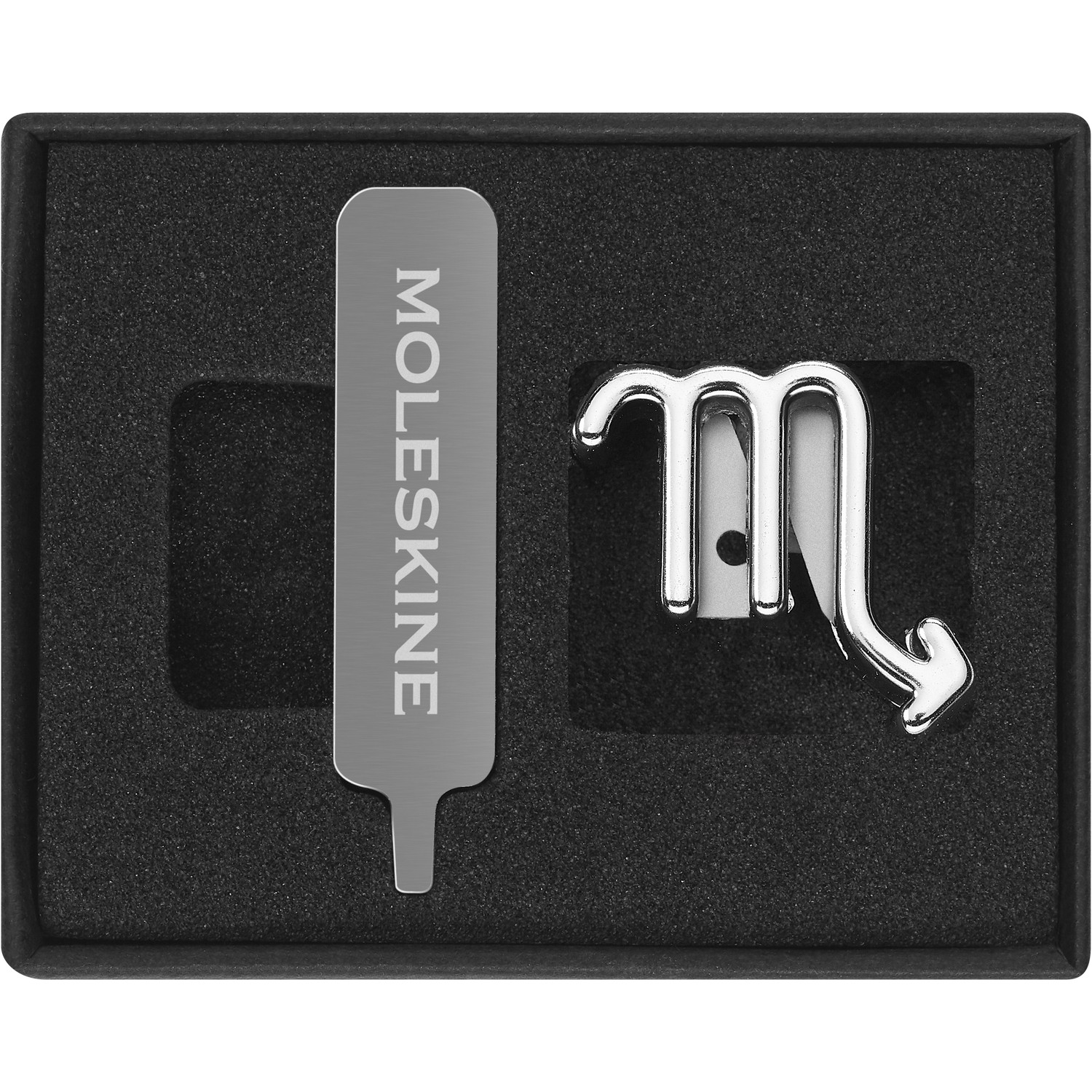 MOLESKINE PINS SCORPIO SILVER