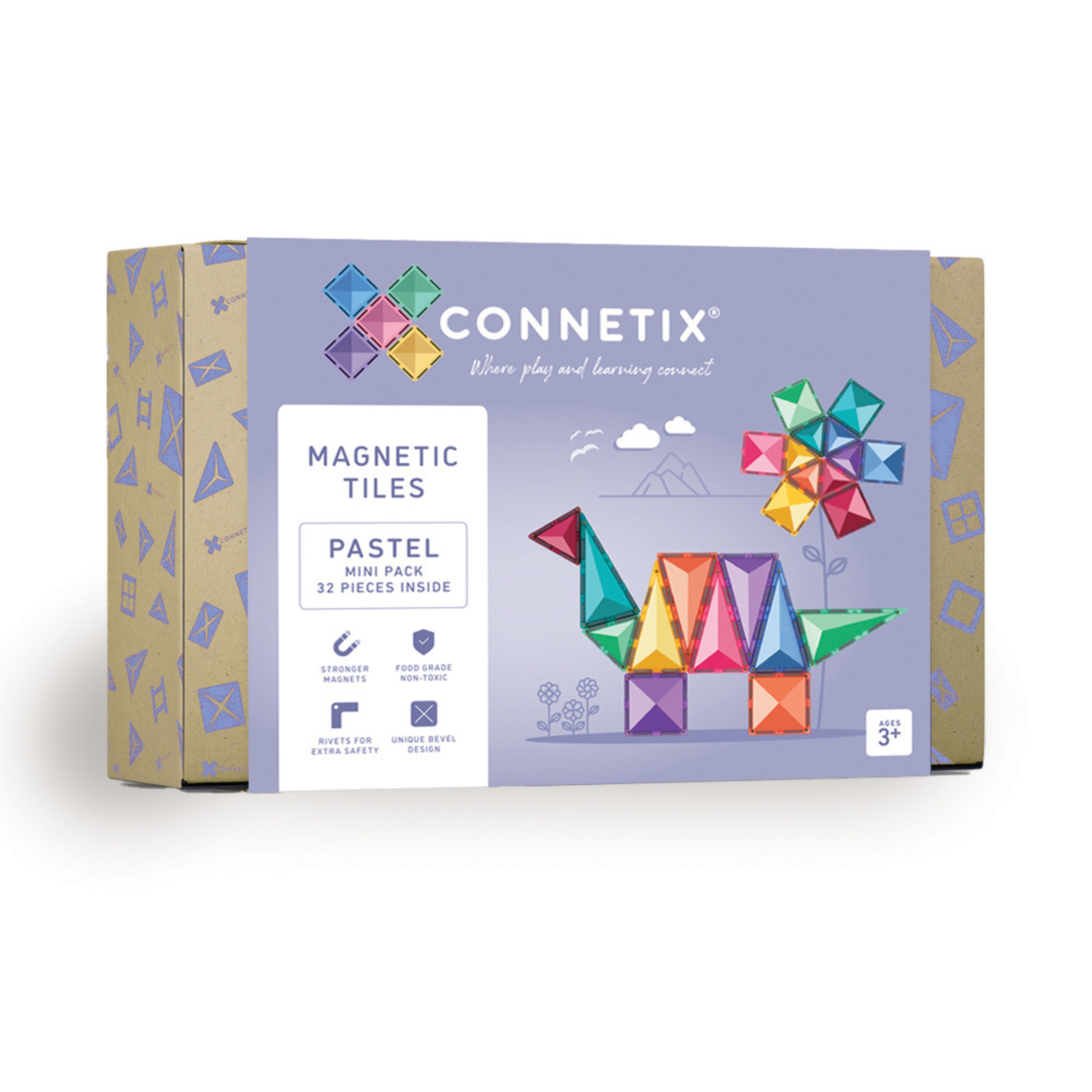 Connetix Tiles Pastel Mini Pack 32pc