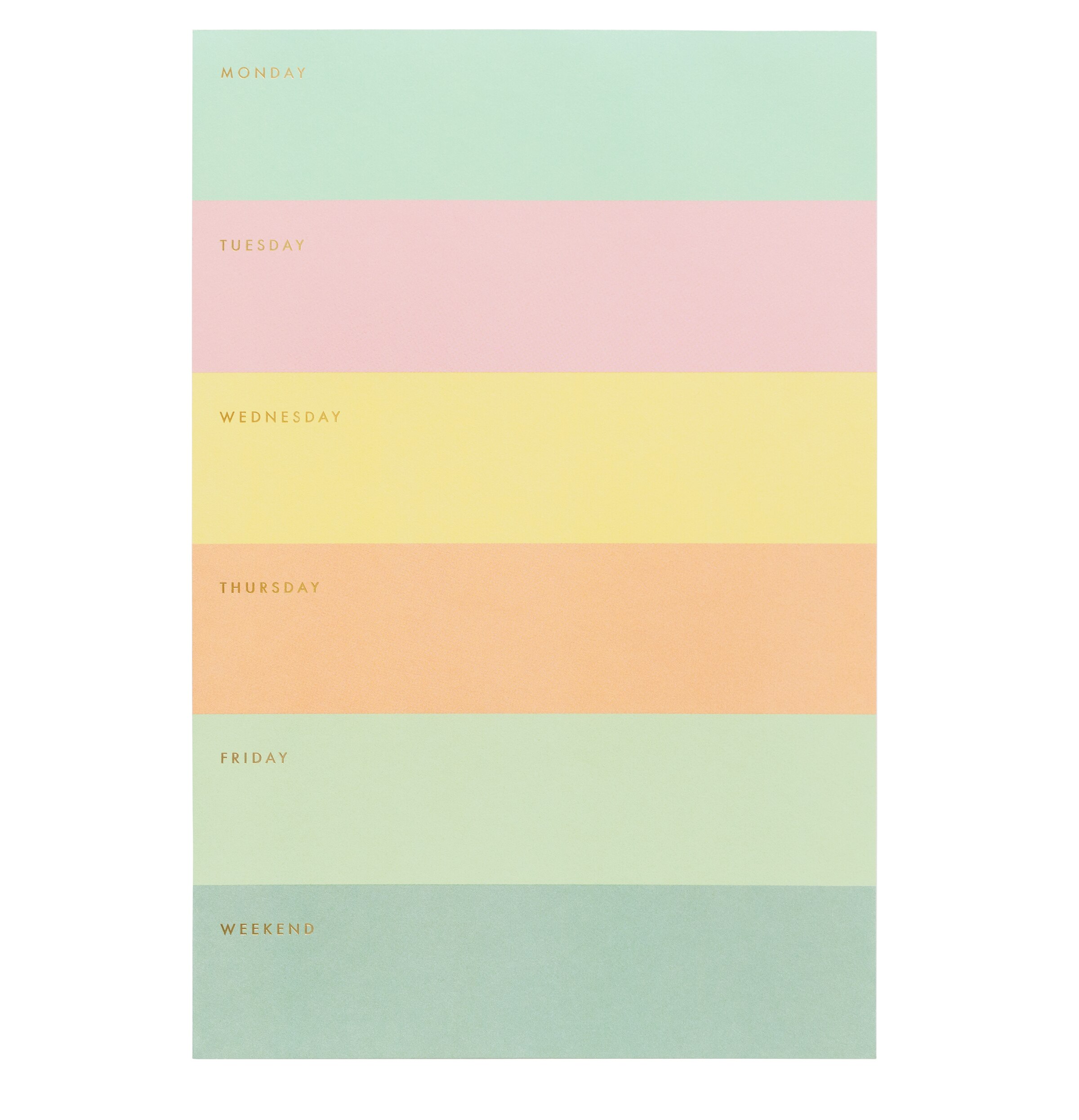 Rifle Paper Co. Color Block Weekly Memo Notepad