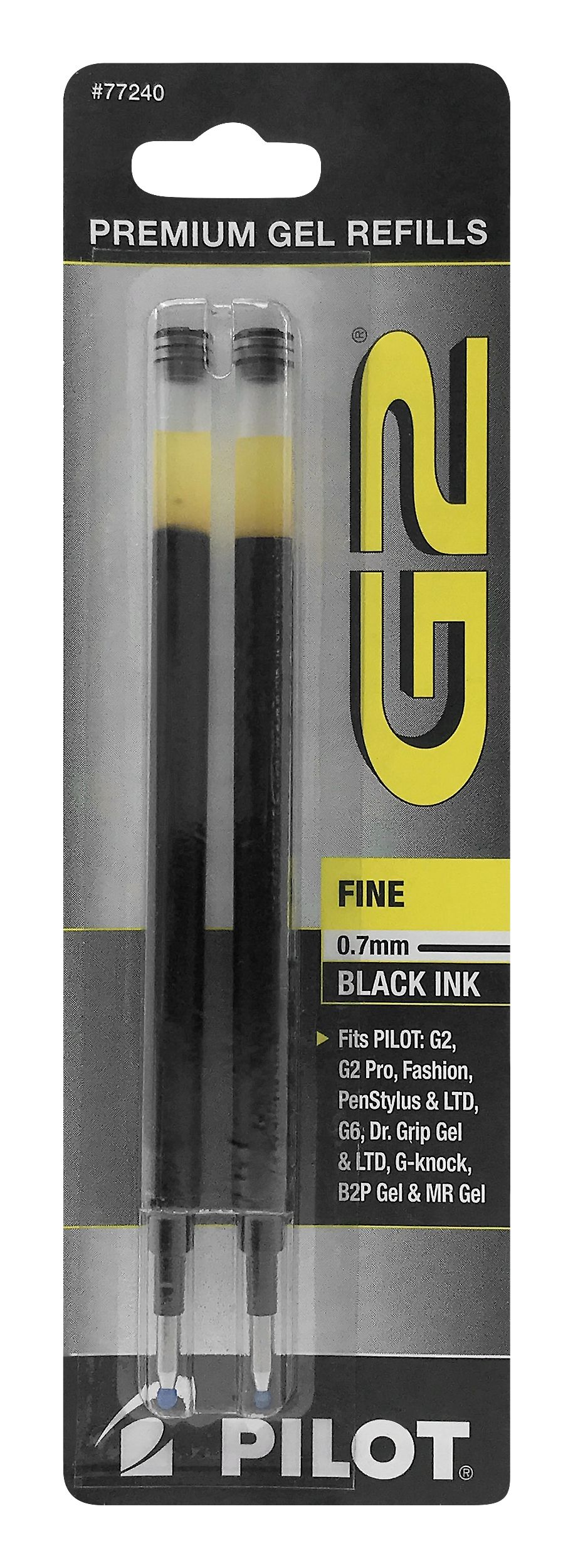 Pilot G2 Gel Refill 2 Pack Black