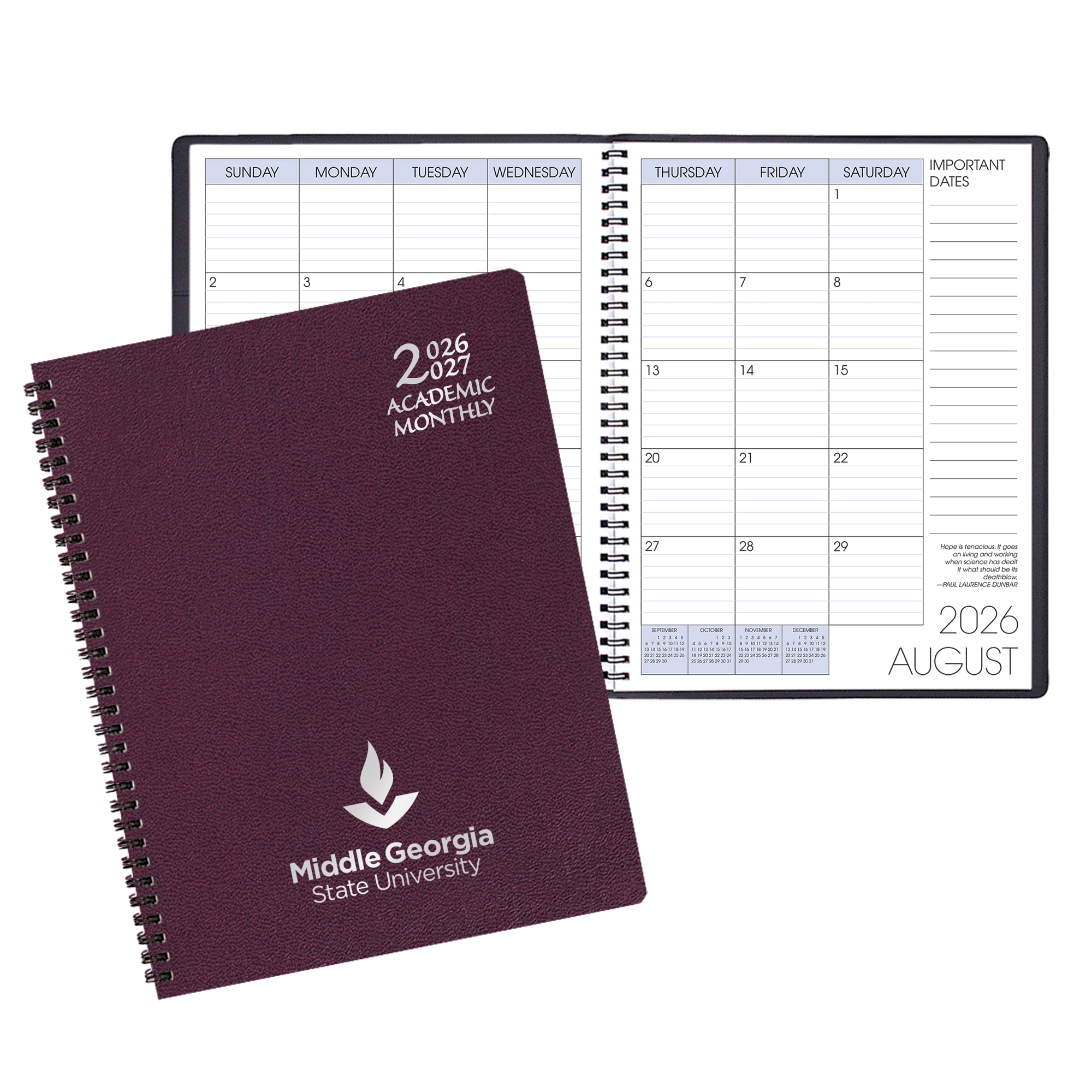 Payne '26-'27 Imprinted Academic Monthly Planner