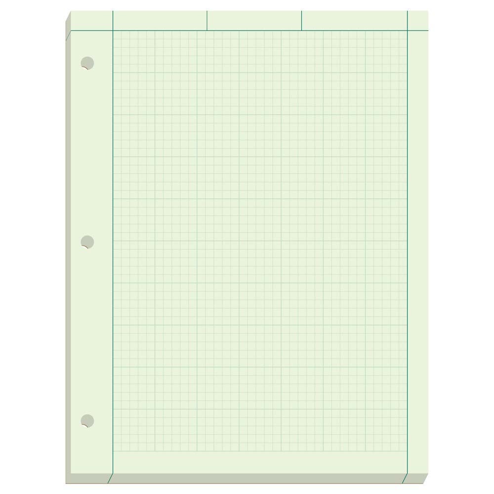 Ampad Computation Book Engineering Pad 5 Square Green