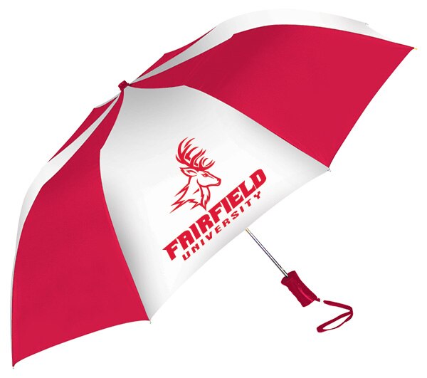 "The Sport" 2-Tone Emblematic Umbrella Automatic Folding 48" Coverage
