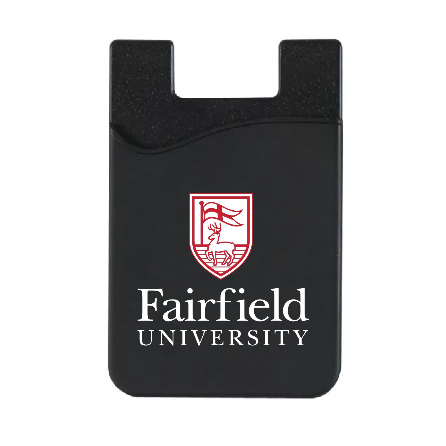Fairfield University - Black Leather Wallet Sleeve (Top Load), Classic