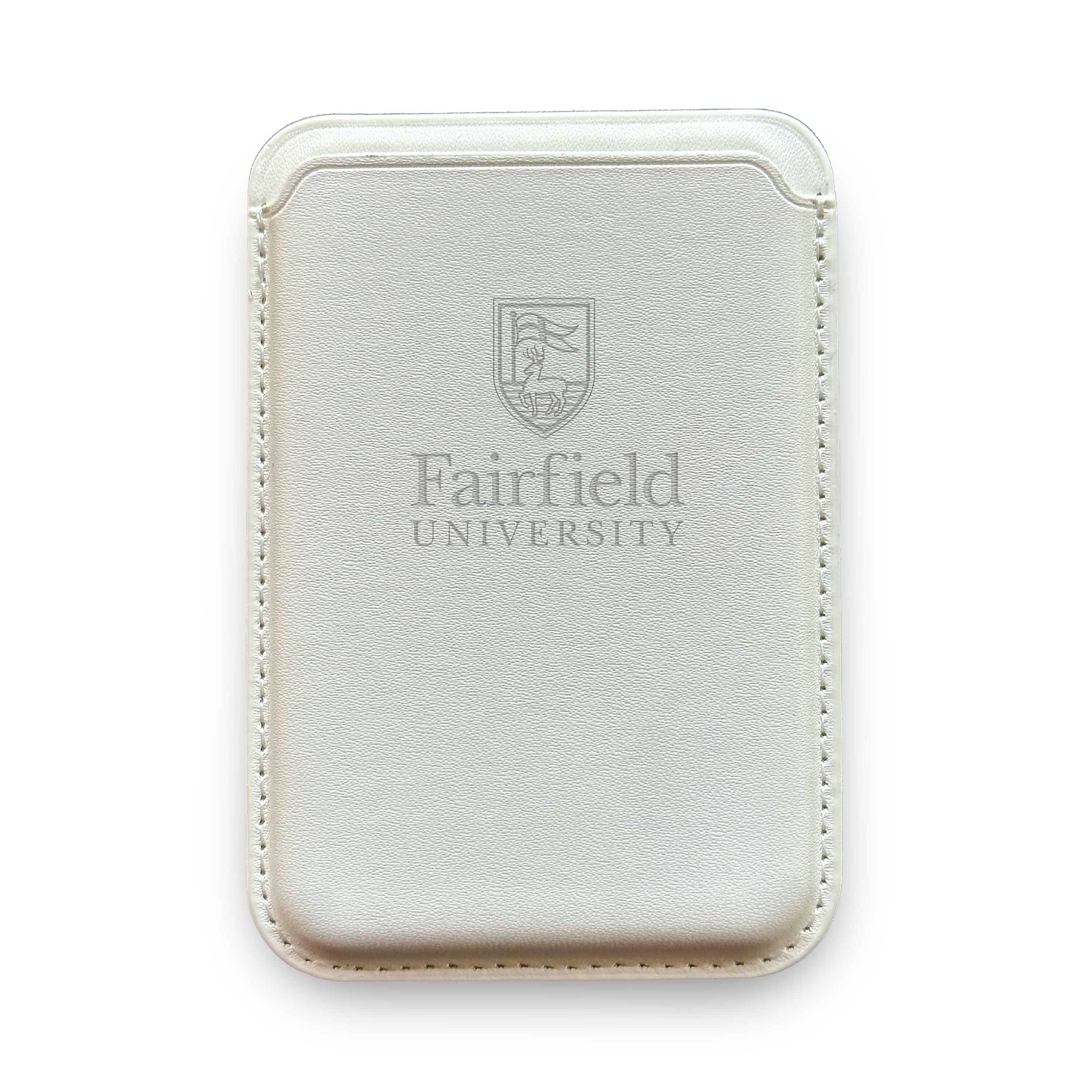 Monaco Leather Cellphone ID wallet with MagSafe White