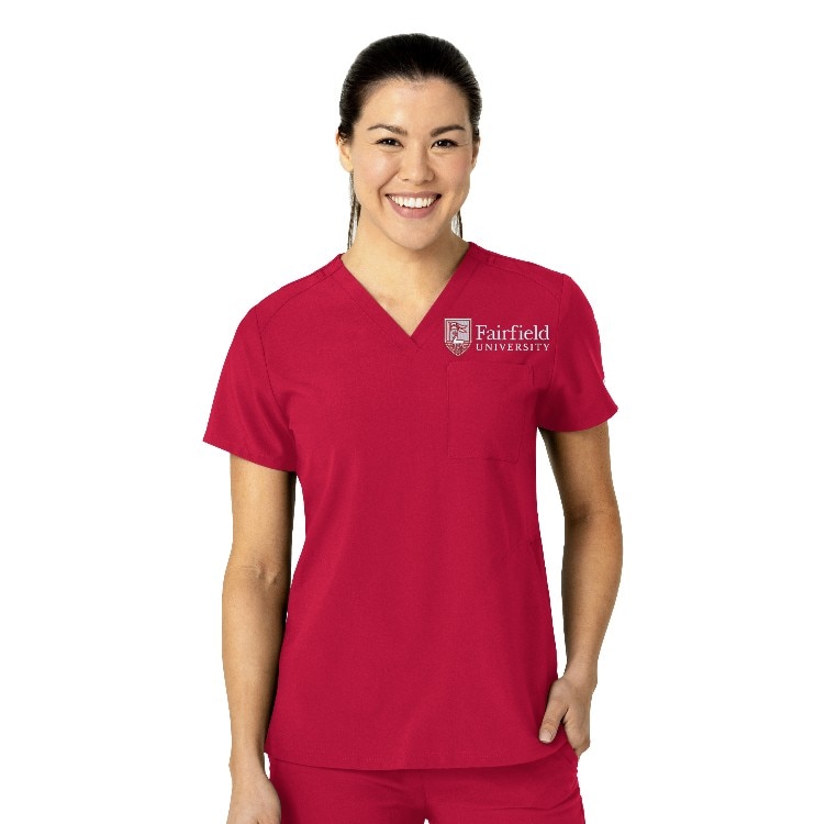 FFU1 Women's Flex-n-Reach V-Neck Top Red