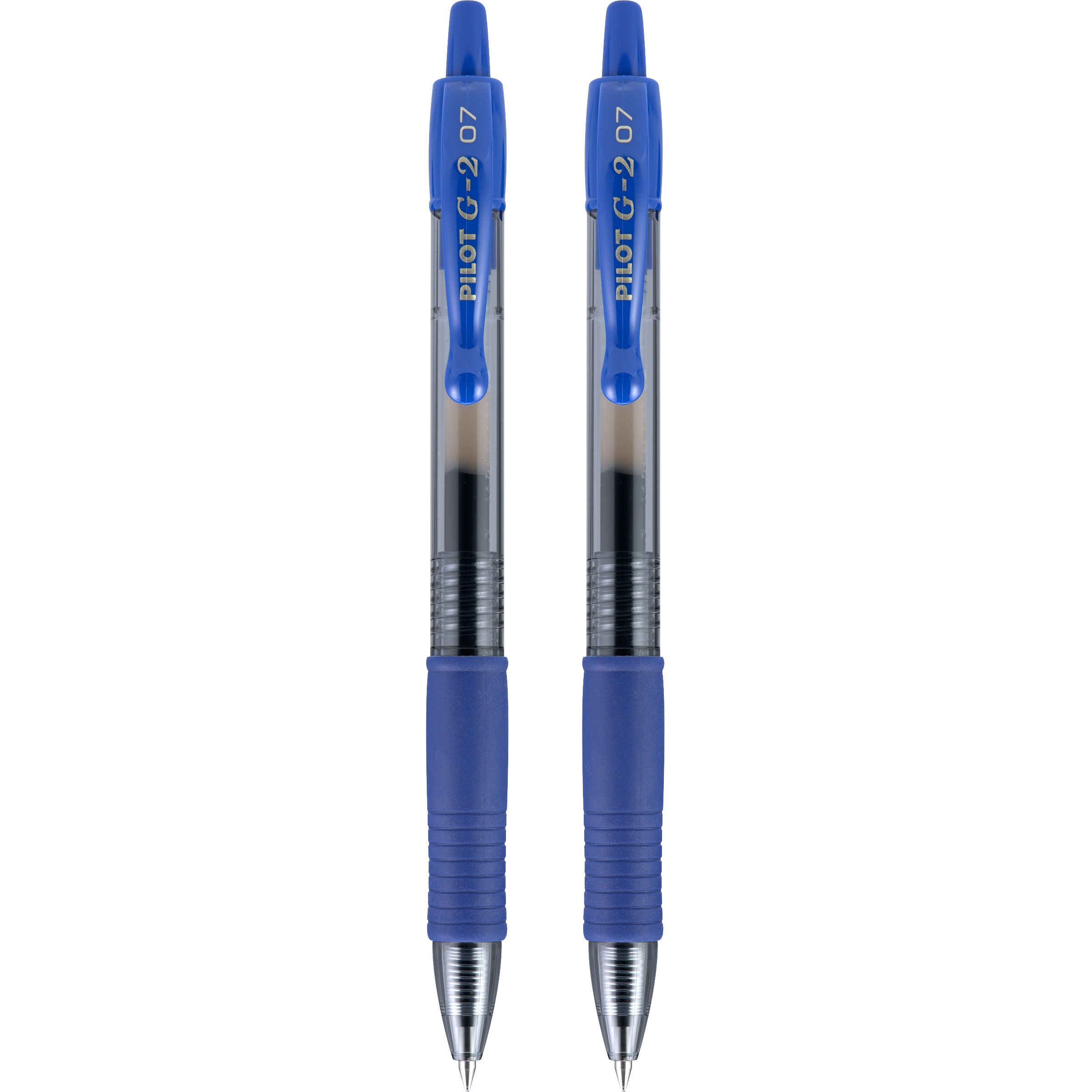 Pilot G2 Retractable Roller Gel Pen Fine 0.7mm Blue 2Pack