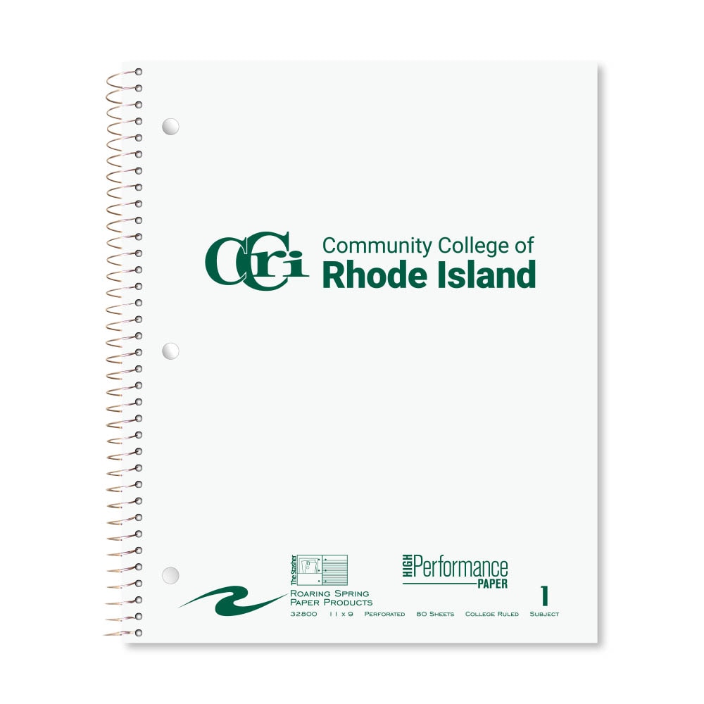 Roaring Premium 1 Subject Notebook, 8.5x11 College Ruled 20lb Paper, Pressboard Foil Cover