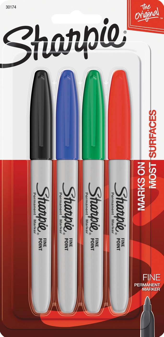 SHARPIE ASST COLORS 4PK