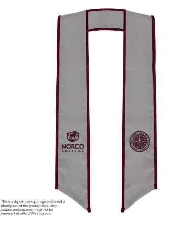 Herff Jones Norco College Silver Achievement Stole
