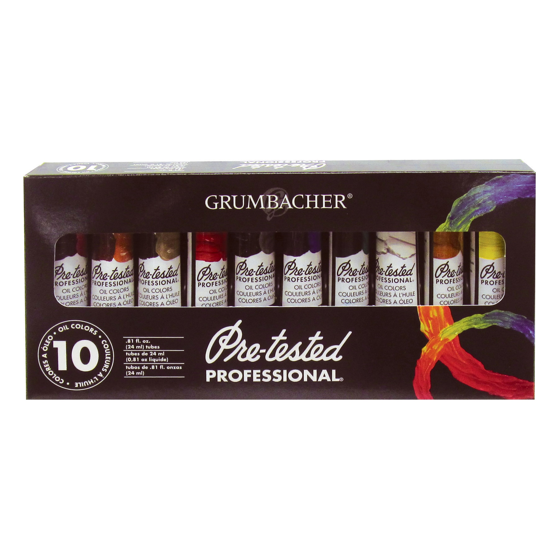 Grumbacher Academy Oil Color Set, 10-Colors