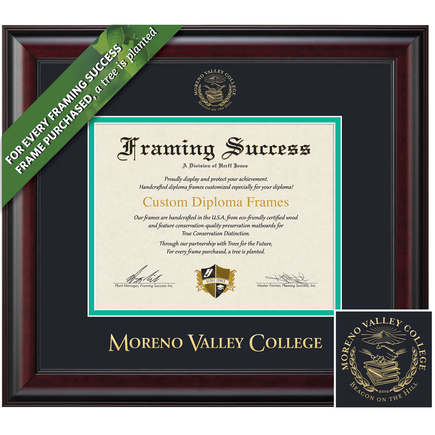 Framing Success 7 x 9 Classic Gold Embossed School Seal Associates Diploma Frame