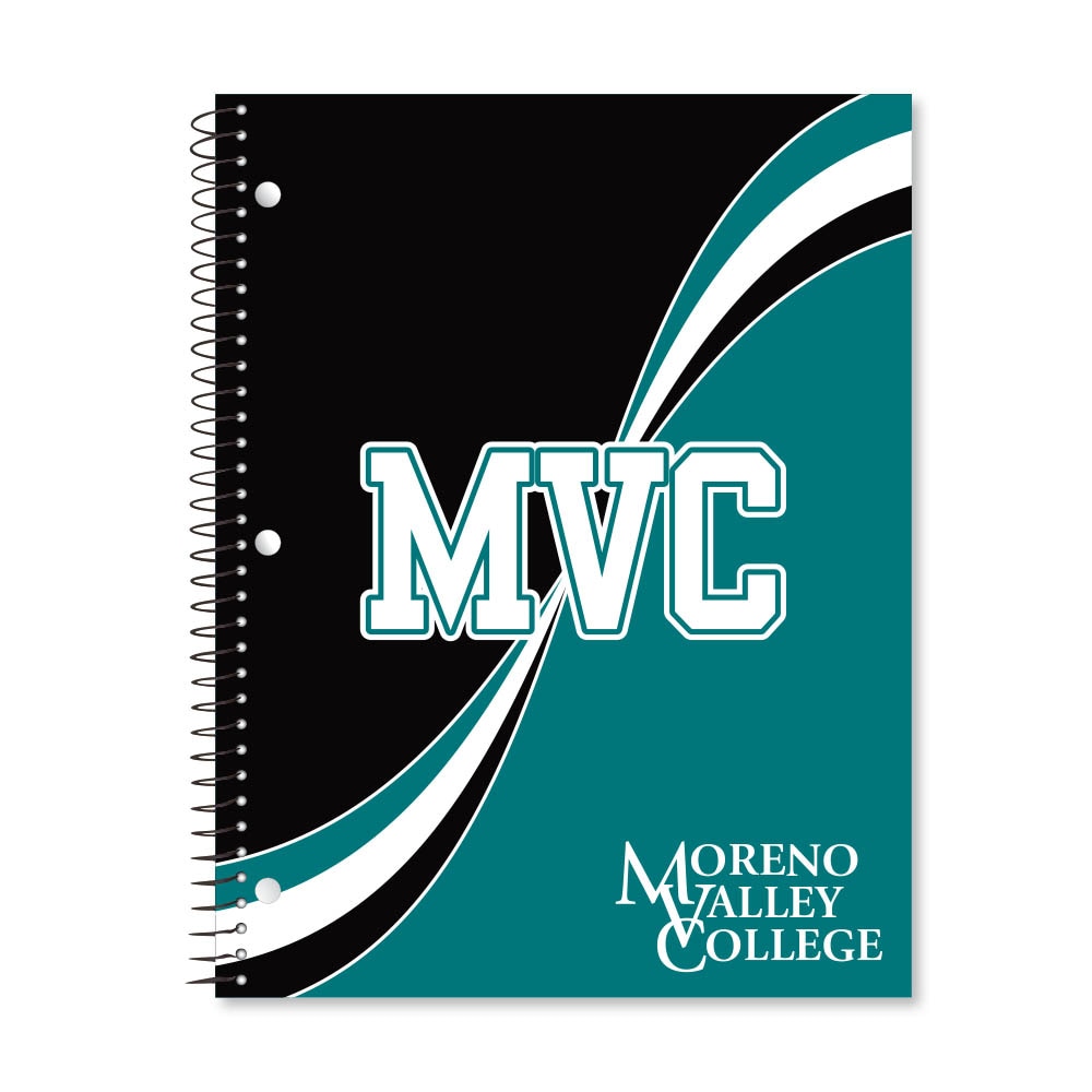 Digi Curve Divide 1 Subject 11"x8.5" 70 Count College Ruled Spiral Notebook