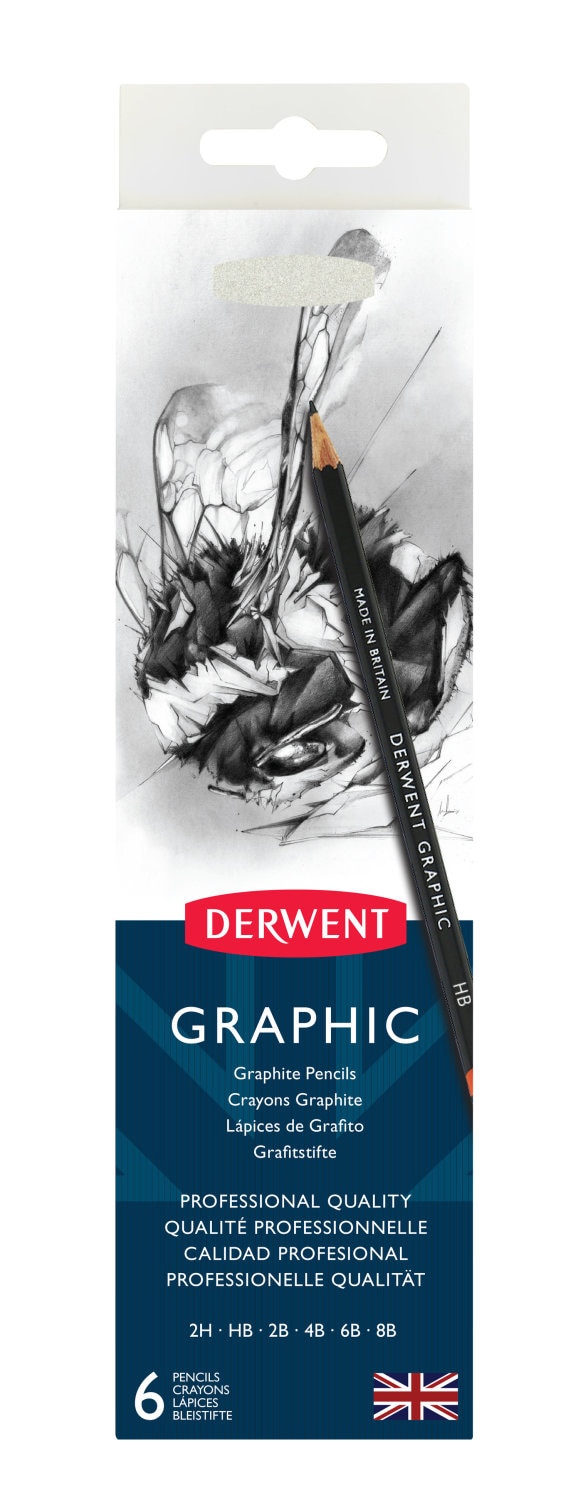 Derwent Graphic 6-Pencil Tin Set