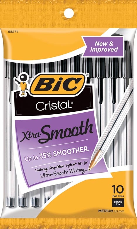 BICCristalXtra Smooth Ball Pen 10 Pack