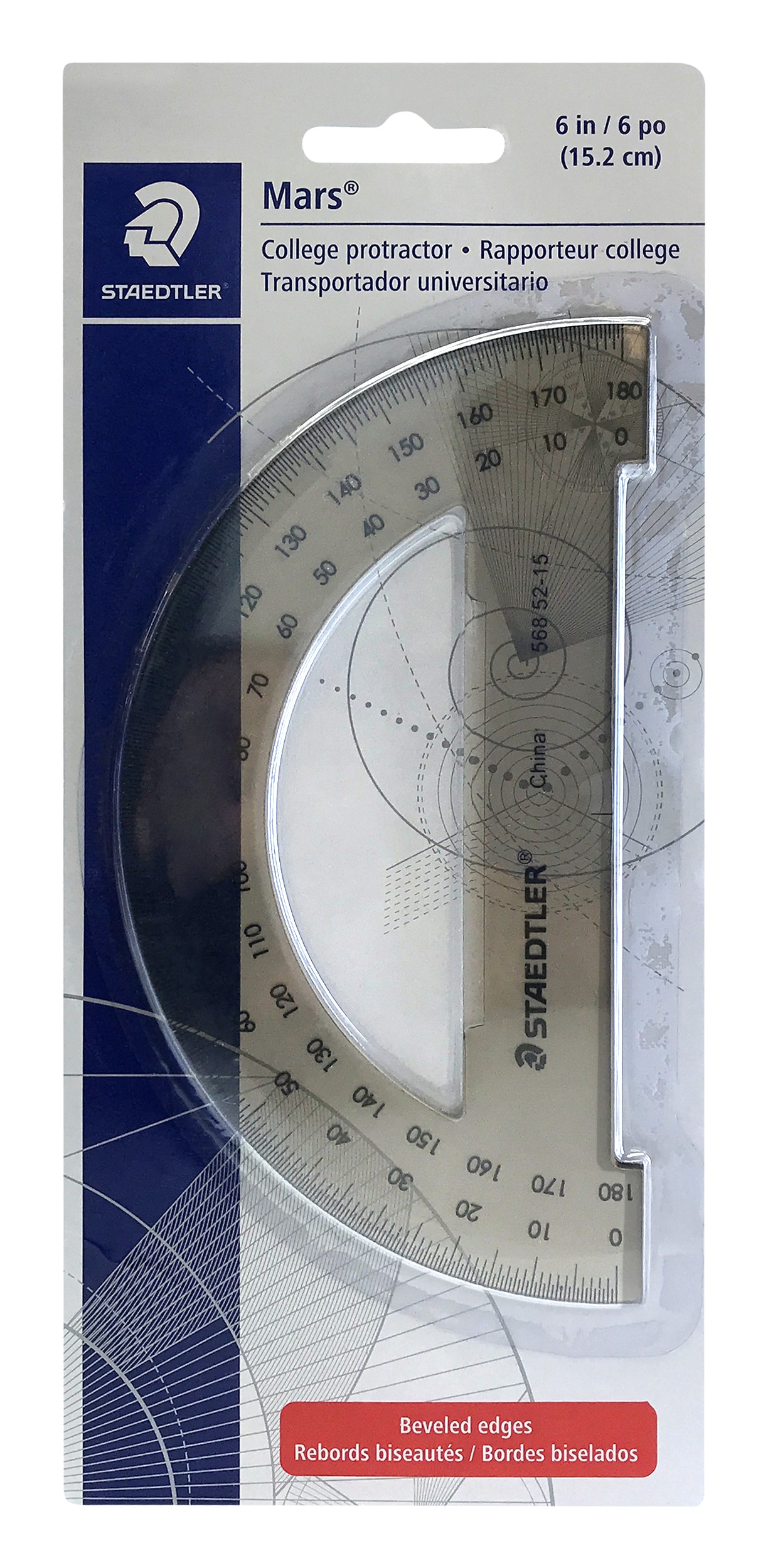 PROTRACTOR 6IN TINTED 180D CD