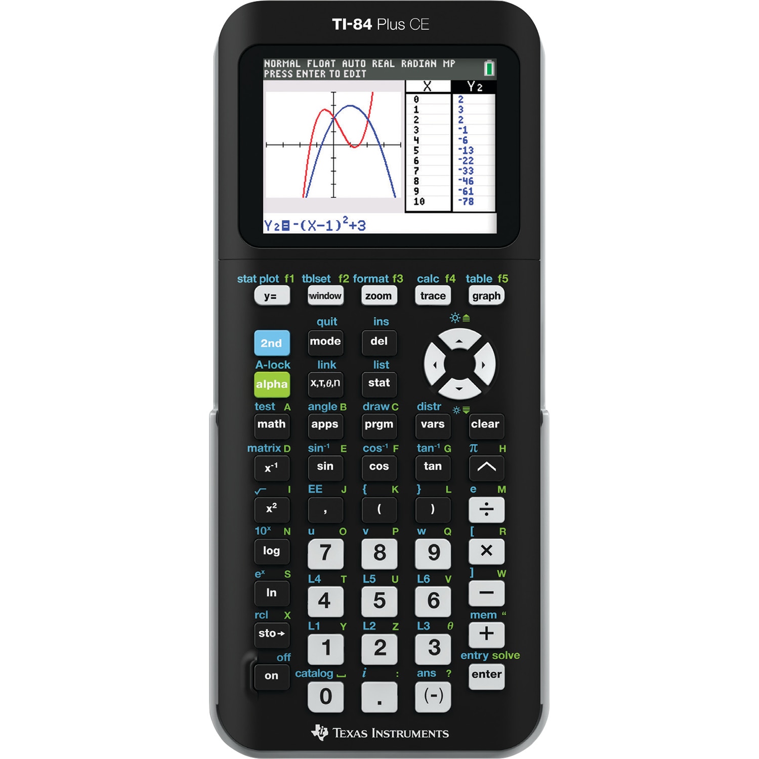 Texas Instruments TI-84 Plus CE Graphing Calculator (Matte Black)