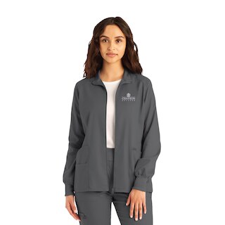 Proflex Womens Zip Front Scrub Jacket (LJ701 Logoed)