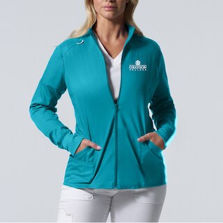 Proflex Womens Zip Front Scrub Jacket (LJ701 Logoed)