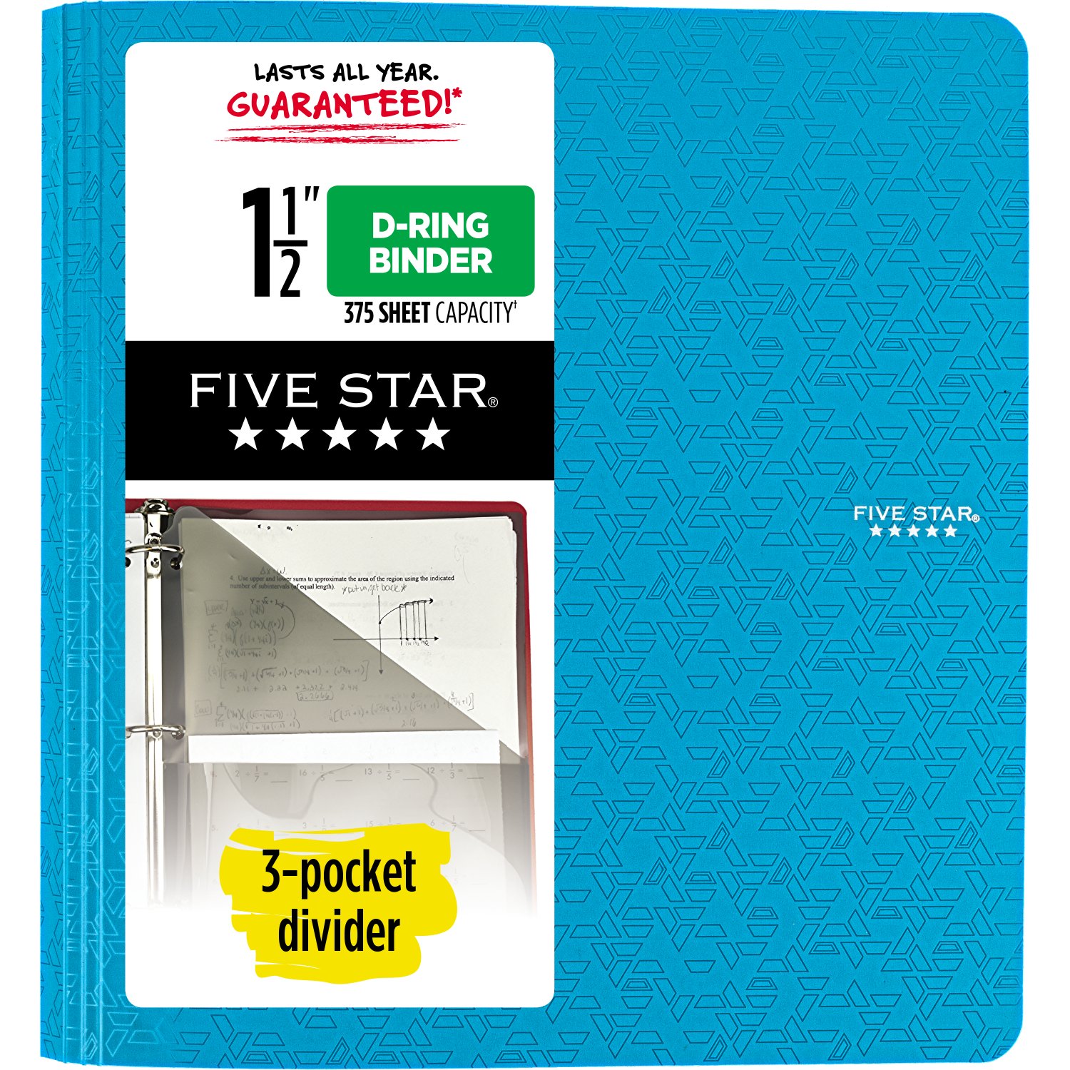 Five Star 1 1/2" Plastic Binder