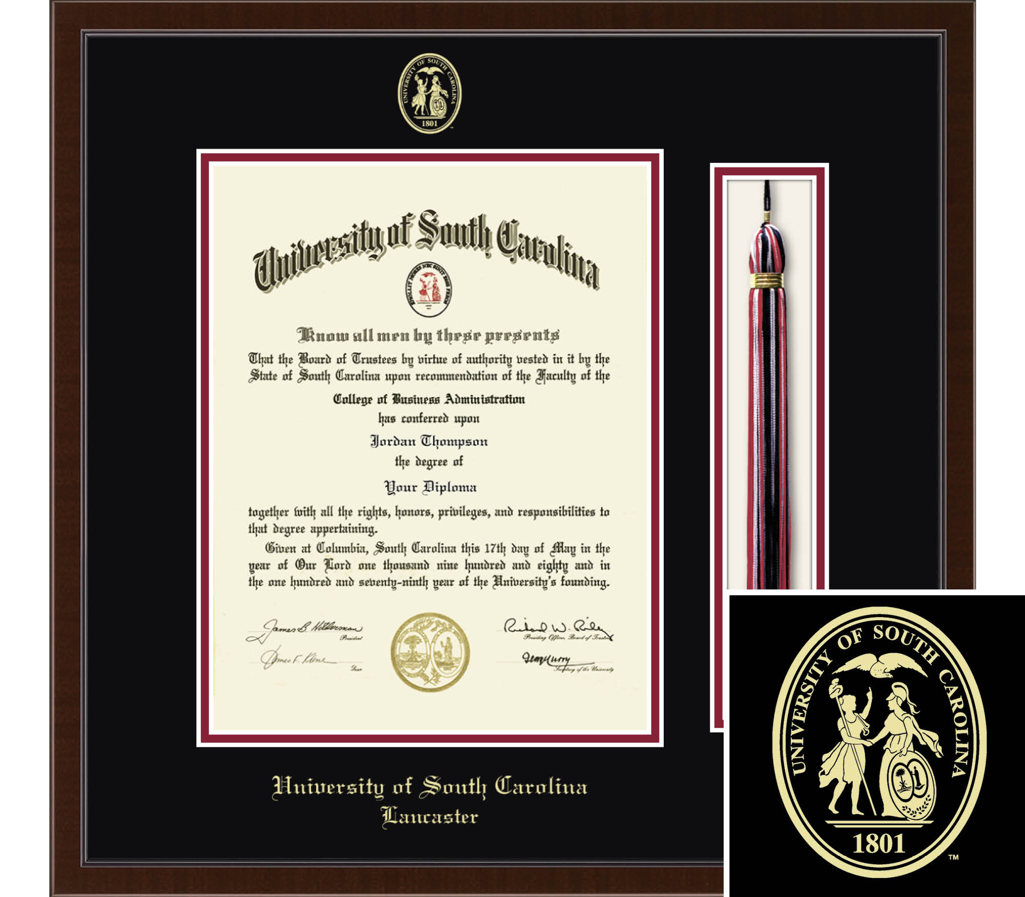 Church Hill Classics Tassel 8.5x11 Walnut Diploma Frame