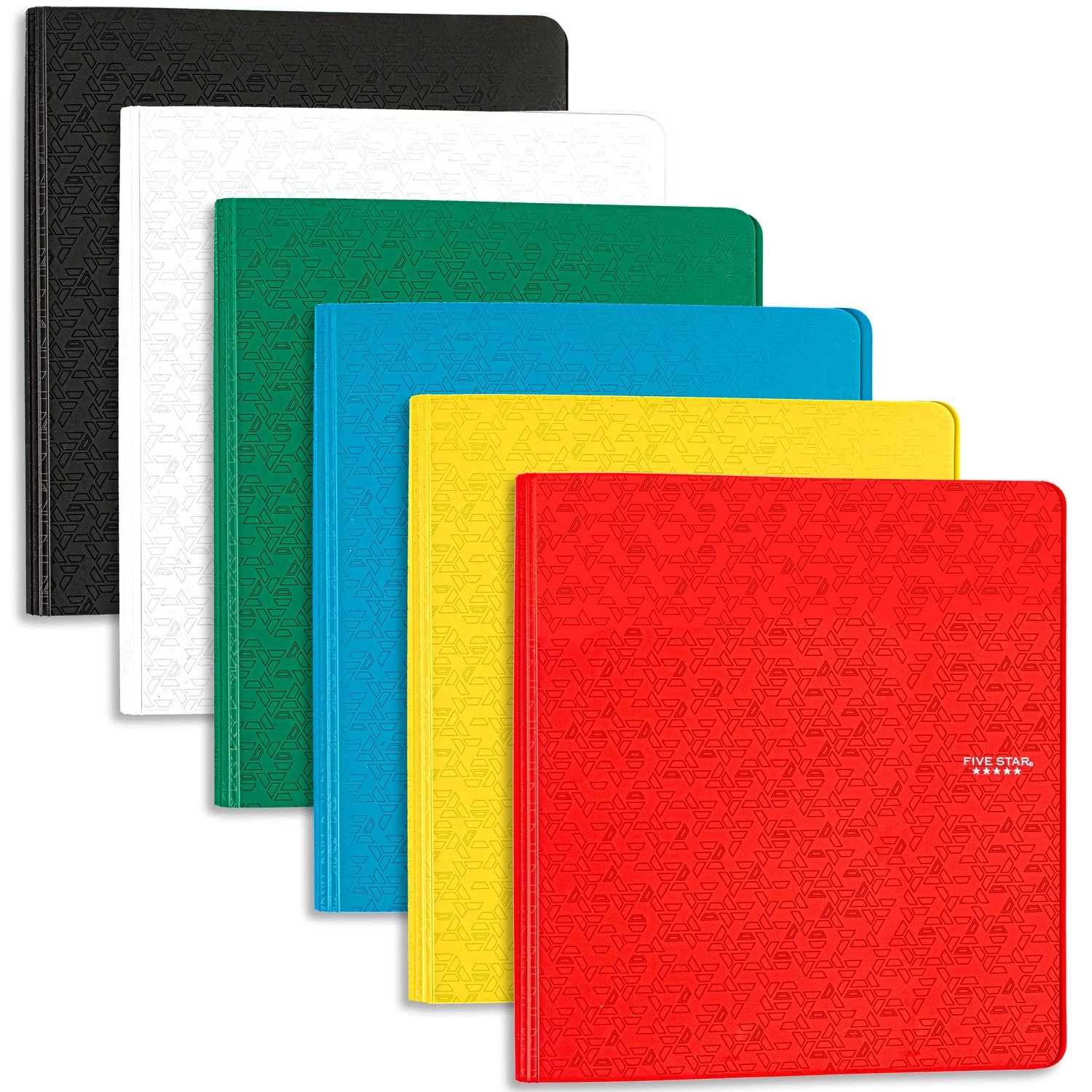 Five Star 1 Plastic Binder Assorted Colors 11 34 x 11