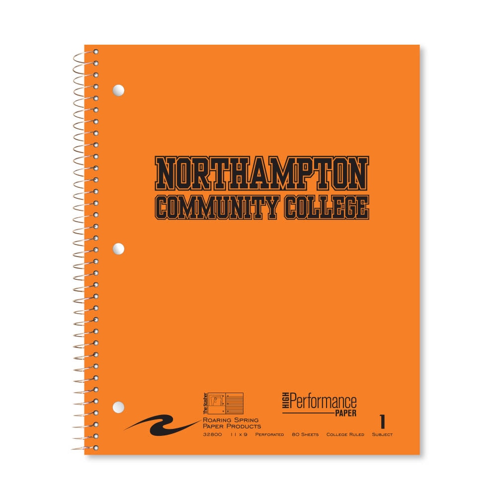 Roaring Premium 1 Subject Notebook, 8.5x11 College Ruled 20lb Paper, Pressboard Foil Cover