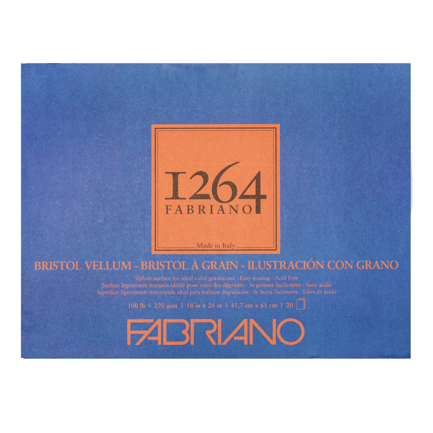 Fabriano 1264 Bristol Vellum Pad 18"x24"