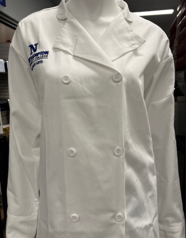 Unisex Cook Jacket Student, Wht EMB_8524